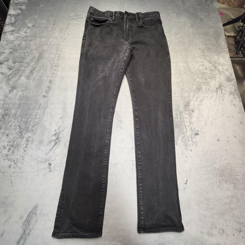 GAP Jeans‎ Mens 31x32 Black Slim Stretch Denim Pants Classic 5 Pocket Zip Fly